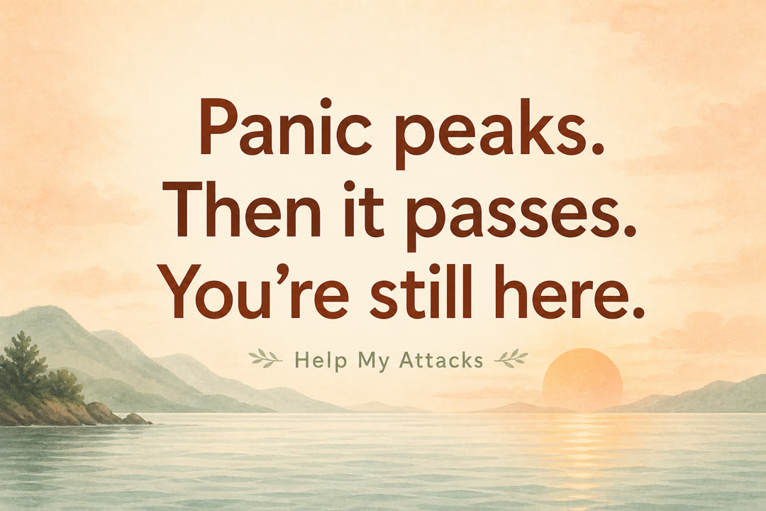 Panic peaks. Then it passes. You're still here.