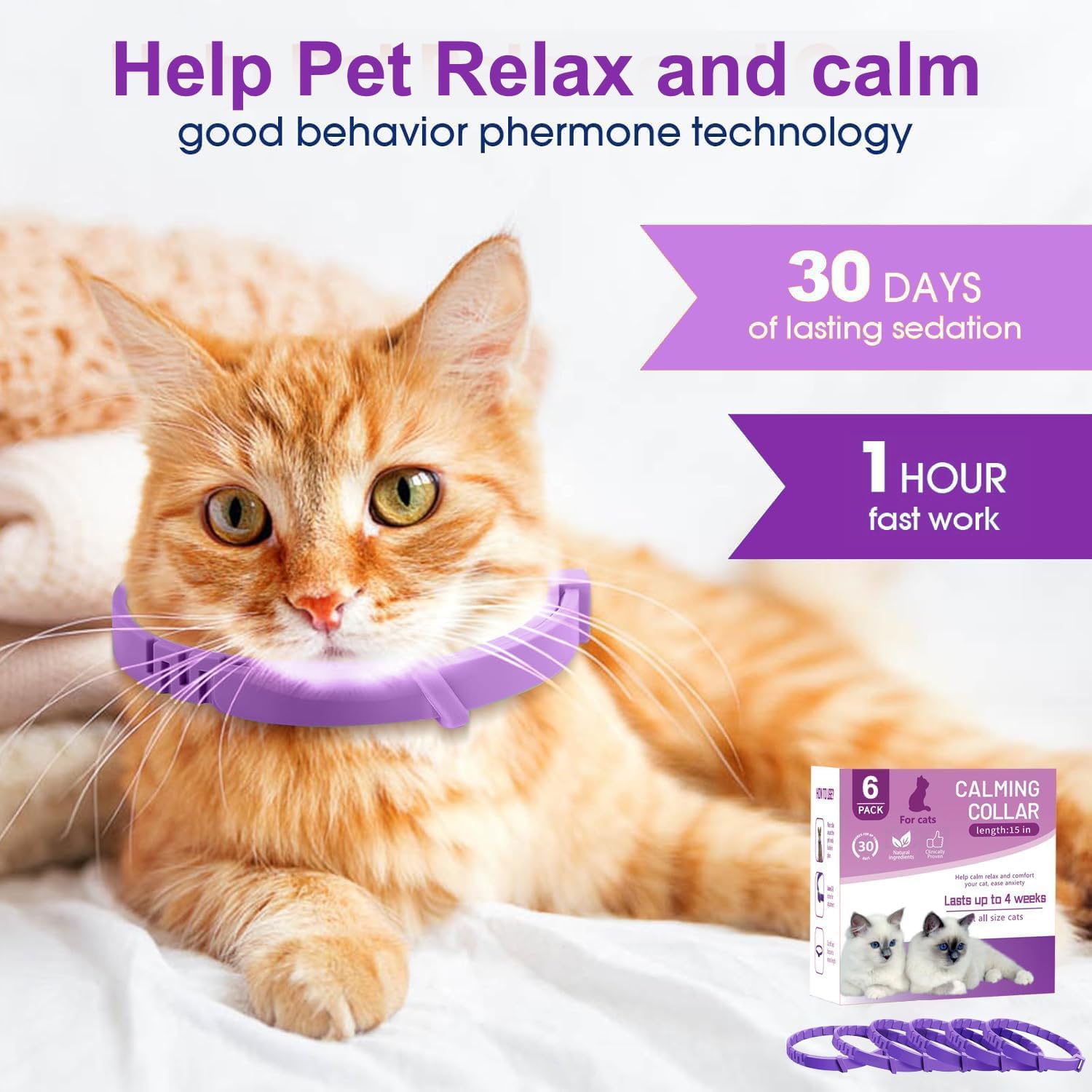 6 Pack Calming Collar for Cats Review