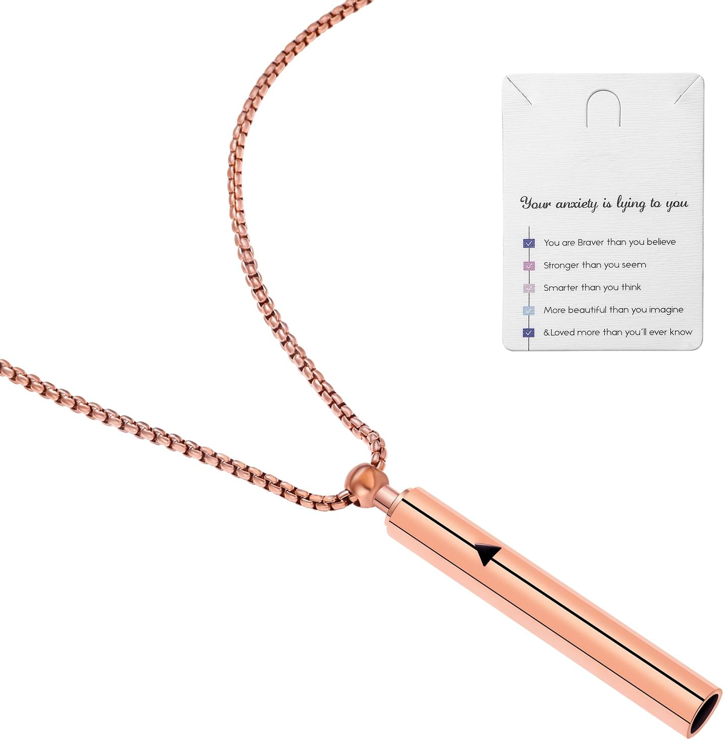 Stainless Steel Anxiety Mindful Breathing Necklace Review